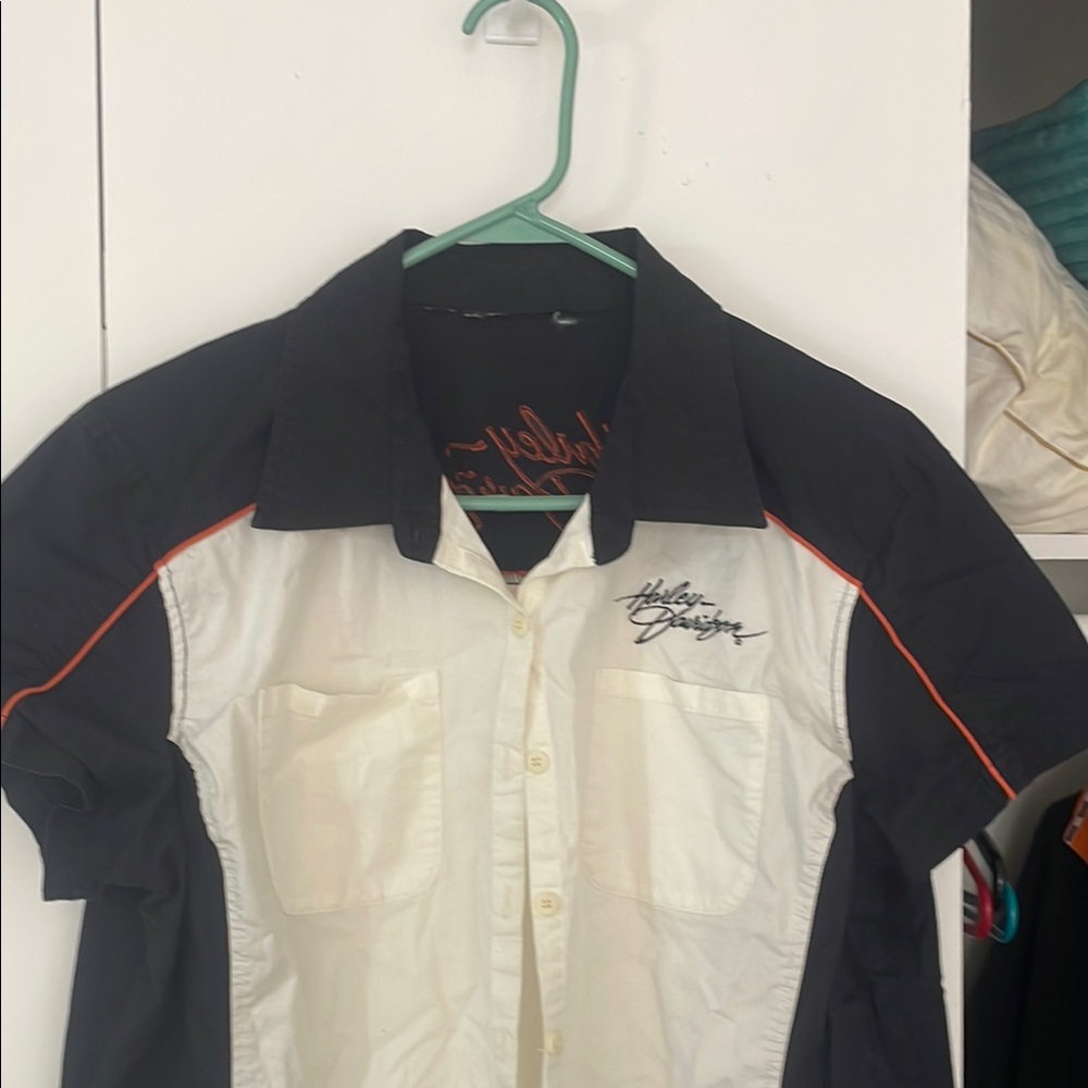 Harley-Davidson Black and White Lightweight Racing shirt